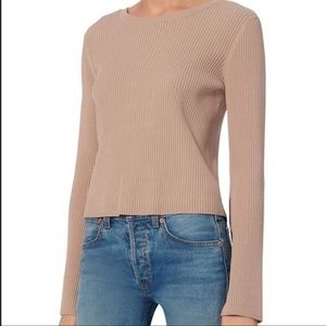 INTERMIX Mia Lace Up Sweater